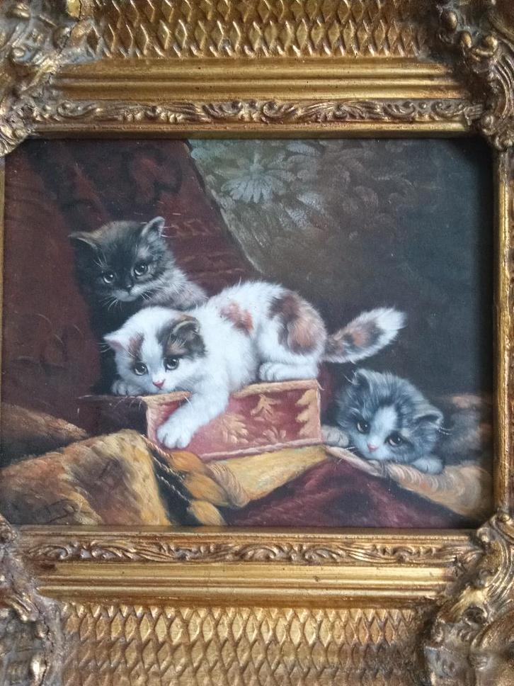 ancien cadre, Antiek en Kunst, Kunst | Schilderijen | Klassiek, Ophalen of Verzenden