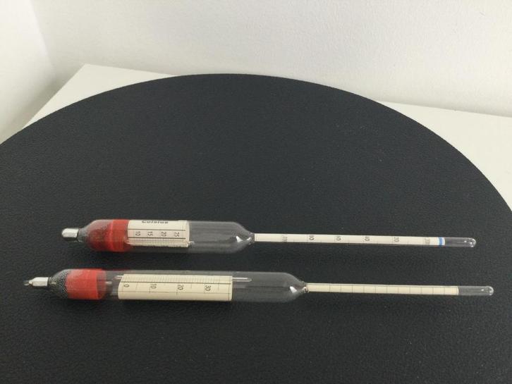 Set van 2 antieke meetinstrumenten, Antiek en Kunst, Curiosa en Brocante, Ophalen