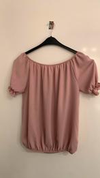 Rose blouse korte mouw (44), Comme neuf, Manches courtes, Taille 42/44 (L), Enlèvement ou Envoi