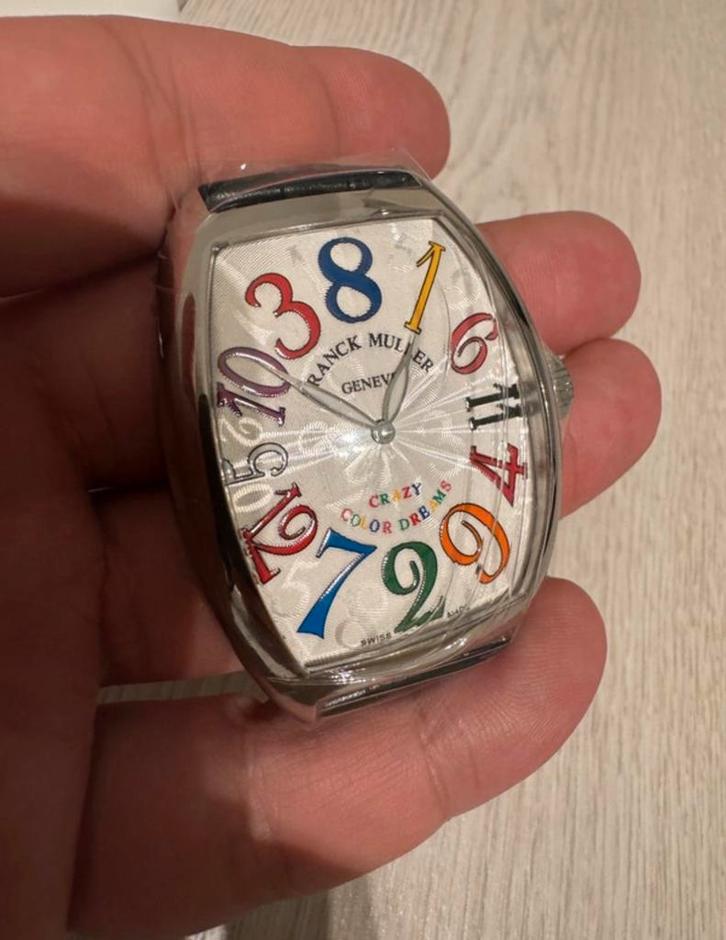 Franck Muller Crazy Hour Color Dreams, Bijoux, Sacs & Beauté, Montres | Hommes, Neuf, Montre-bracelet, Autres marques, Acier, Cuir