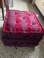 Pouf deliant pour former lit d’appoint/matelas, Carré, Enlèvement, 50 à 75 cm, Tissus