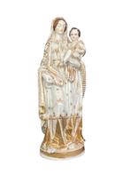 Grande Vierge à l’Enfant Vieux Paris Porcelaine Marie 37 cm