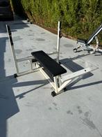 Technogym platte bench press, Sport en Fitness, Fitnessmaterialen, Ophalen, Gebruikt