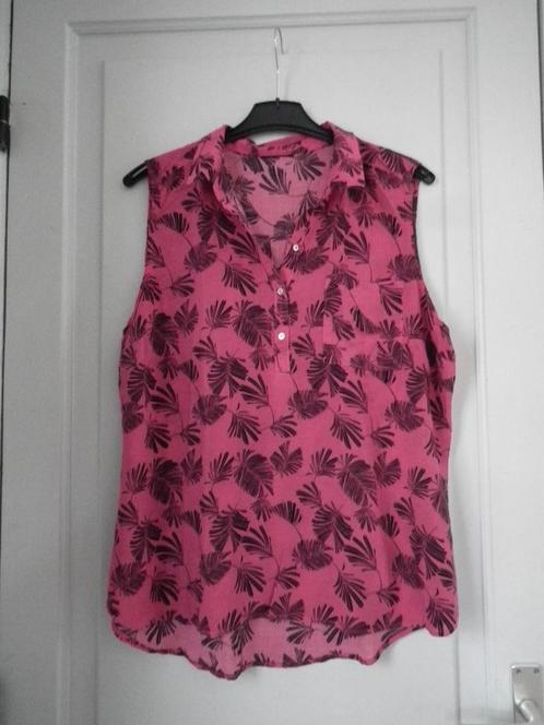 roze mouwloze blouse voor dames. Maat 46/48 (C&A), Kleding | Dames, Bodywarmers, Zo goed als nieuw, Maat 46/48 (XL) of groter