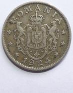 Roemeense munteenheid - 1 leu 1924 geslagen door Poissy, Postzegels en Munten, Ophalen of Verzenden, Overige landen, Losse munt
