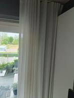 afgewerkte witte overgordijnen, Huis en Inrichting, Ophalen, Zo goed als nieuw, Wit