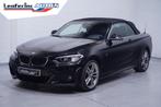 BMW 218 2-serie Cabrio 218d High Executive Leder Navi Camera, Autos, BMW, 118 g/km, Entreprise, Cabriolet, Noir