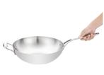 Alva wokpan Triply Chef 34 cm, Huis en Inrichting, Keuken | Potten en Pannen, Ophalen, Nieuw, Inox, Wok