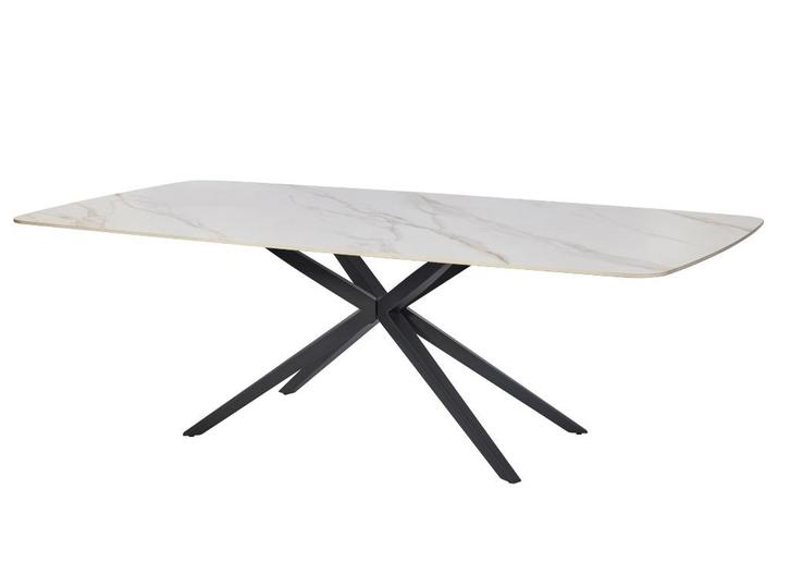 Keramische tafel, cognac kleur, Huis en Inrichting, Tafels | Eettafels, Zo goed als nieuw, Ophalen