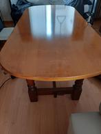 massief kersenlaren tafel + 6 bijpassende stoelen, Ophalen, 200 cm of meer, 50 tot 100 cm, Zo goed als nieuw