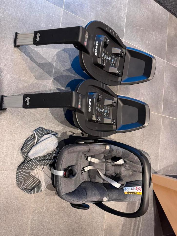 Maxi Cosi Pebble Pro + 2 x Isofix base 3 Way Fix Click’nGo, Kinderen en Baby's, Autostoeltjes, Zo goed als nieuw, Maxi-Cosi, Isofix
