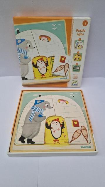Djeco Puzzle Igloo, Enlèvement ou Envoi, Moins de 10 pièces, Comme neuf, 2 à 4 ans