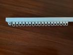 Rail + roulettes rideaux métal blanc 164cm, Comme neuf, Enlèvement, Blanc