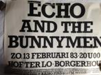 ECHO and THE BUNNYMEN 1983 poster, Ophalen, Rechthoekig Liggend, Zo goed als nieuw, A1 t/m A3