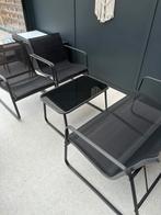 Ensemble de jardin noir 4 pièces, Enlèvement, Comme neuf