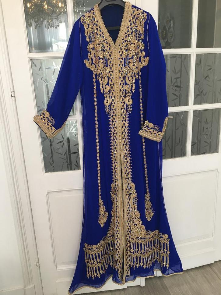 Takchita, de nieuwe Lebsa, Kleding | Dames, Trouwkleding en Trouwaccessoires, Nieuw, Blauw, Ophalen of Verzenden