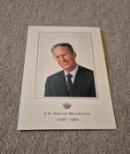 Bidprentje van koning Boudewjjn, Verzamelen, Bidprentjes en Rouwkaarten, Ophalen, Bidprentje