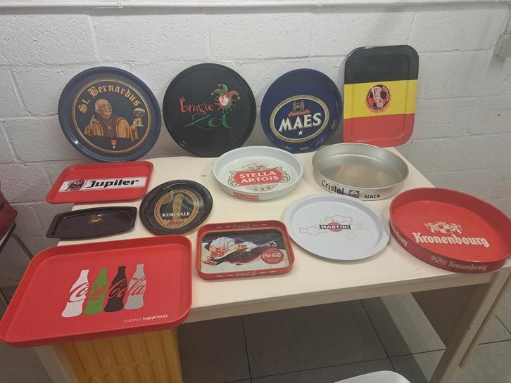 Verschillende plateau's van biermerken/ frisdranken, Verzamelen, Biermerken, Zo goed als nieuw, Palm, Ophalen of Verzenden