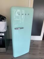 SMEG Koelkast Appelblauwzeegroen, Ophalen, Gebruikt, Met vriesvak