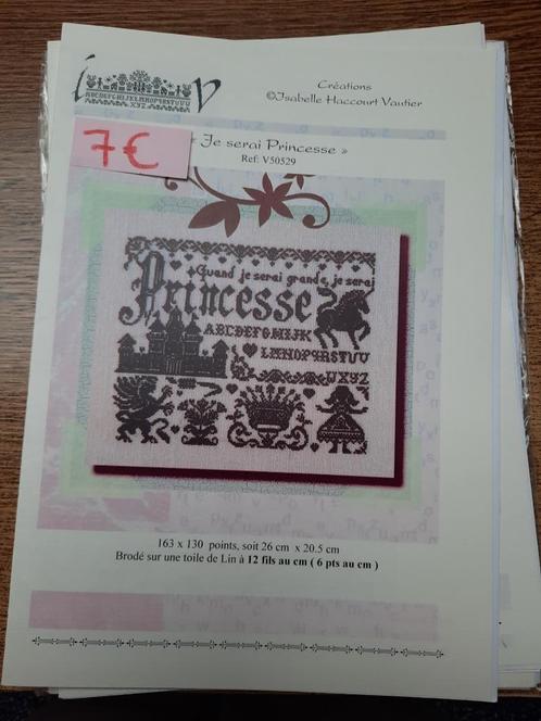 Originele Borduurpatronen - Isabelle Haccourt Vautier, Hobby en Vrije tijd, Borduren en Borduurmachines, Zo goed als nieuw, Patroon
