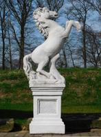 paard en zuil, Jardin & Terrasse, Statues de jardin, Pierre, Enlèvement ou Envoi, Neuf