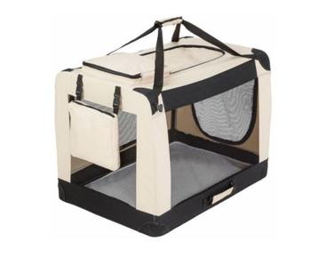 Reisbench Hondenbench Nylon Bench Autobench Opvouwbaar Beige beschikbaar voor biedingen