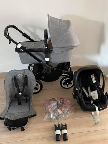 Bugaboo Buffalo 4 mélangé Gray 3-in-1 Complete Set beschikbaar voor biedingen