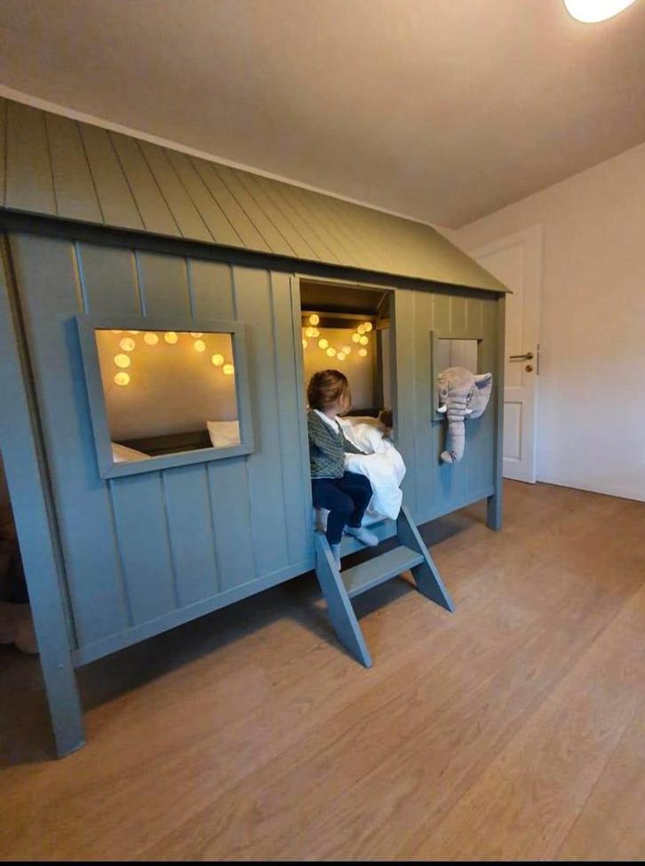 Lit cabane enfant, Enfants & Bébés, Chambre d'enfant | Lits, Utilisé, Lit mezzanine ou Lit superposé, Sommier à lattes, Matelas