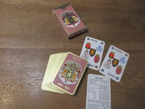 SPEELKAARTEN JEU DE CARTES BELGIE BELGIQUE 1830-1980, Verzamelen, Speelkaarten, Jokers en Kwartetten, Zo goed als nieuw, Speelkaart(en)