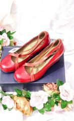Chaussures🍒 style Mary Jane cuir véritable🍒 ( Portugal,), Chaussures basses, FLY london, Rouge, Enlèvement ou Envoi