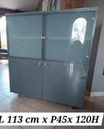 armoire laquée gris anthracite, Met deur(en), 25 tot 50 cm, Minder dan 150 cm, 100 tot 150 cm