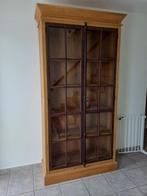vitrine kast, Huis en Inrichting, Kasten | Vitrinekasten, Ophalen, Met deur(en), 100 tot 150 cm, Zo goed als nieuw