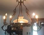 Bronzen kroonluchter, Huis en Inrichting, Lampen | Kroonluchters, Ophalen, Overige materialen, Antiek
