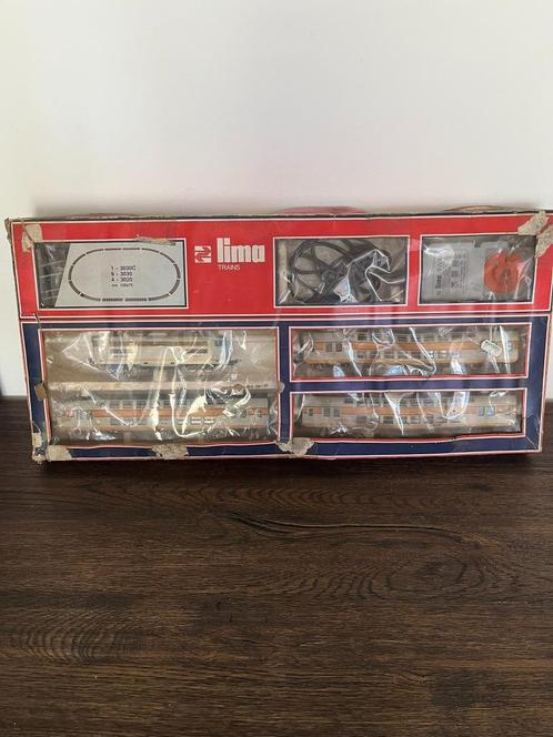Lima HO treinstel BB-17029 SNCF met sporen en transfo, Hobby en Vrije tijd, Modeltreinen | H0, Gebruikt, Treinset, Lima, Ophalen of Verzenden