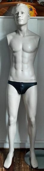 Maillot de bain sous-vêtements en cuir noir taille S-M, Ophalen of Verzenden, Zwart, Sans marque, Boxer
