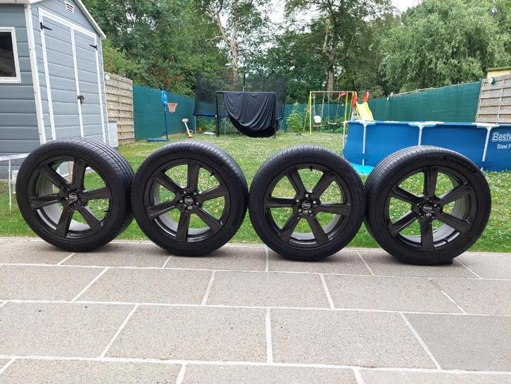 19” originele Volvo velgen + banden 5x108 255/45/19, Auto-onderdelen, Banden en Velgen, Band(en), Zomerbanden, 19 inch, 255 mm