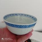 Chinese kommetjes en lepels, porselein blauw-wit, Antiquités & Art, Antiquités | Porcelaine, Enlèvement ou Envoi