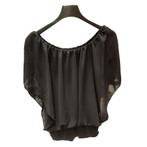 Vlinder blouse, ANDERE, Envoi, Neuf, Noir