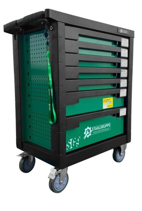 Gereedschapwagen STAHLGRUPPE SG9 - Groen, Doe-het-zelf en Bouw, Gereedschapskisten, Nieuw, Ophalen