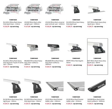 Rhino Rack Producten Roof rack Reserve onderdelen Spare Part beschikbaar voor biedingen