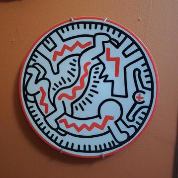 Keith haring  ... man - hond  beschikbaar voor biedingen