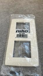 Niko afdekplaat 2-voudig nieuw, Doe-het-zelf en Bouw, Ophalen of Verzenden, Nieuw, Schakelaar