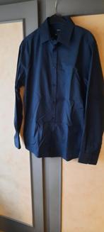 hemd blauw slim fit, Verzenden, Zo goed als nieuw, Blauw