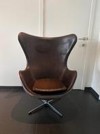 Aviator Egg Chair brown: unieke eyecatcher!!, Ophalen, 75 tot 100 cm, Zo goed als nieuw, Leer