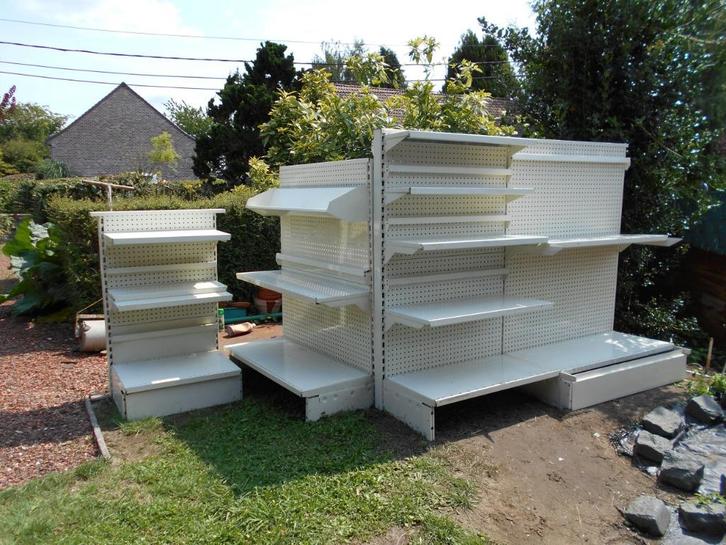 ZEER STEVIG METALEN MEUBILAIR, gebroken wit ivoor, Huis en Inrichting, Kasten | Overige, Zo goed als nieuw, Ophalen