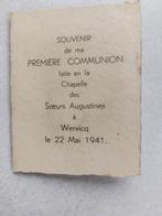 oud communieprentje 1941, Verzamelen, Bidprentjes en Rouwkaarten, Verzenden