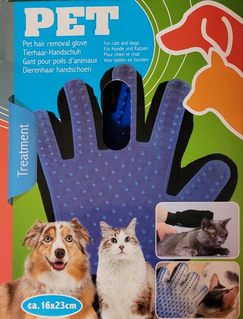 Gant pour poils d'animaux / Dierenhaar handschoen 1+1 GR., Dieren en Toebehoren, Katten-accessoires, Nieuw, Verzenden