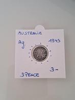Australie 3 pence 1943 AG geres peter, Postzegels en Munten, Munten | Oceanië, Ophalen of Verzenden