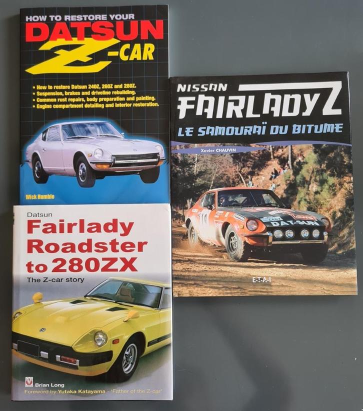 Datsun 240z tot 280zx set van 3 boeken, Boeken, Auto's | Boeken, Zo goed als nieuw, Overige merken, Ophalen of Verzenden