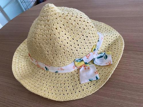 Strohoed + lint maat 4, Kleding | Dames, Hoeden en Petten, Zo goed als nieuw, Hoed, 55 cm (S, 6⅞ inch) of minder, Ophalen of Verzenden